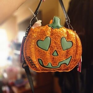 Betsey Johnson 2 faced pumpkin purse